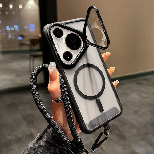 磁吸镜头支架防摔简约华为手机壳