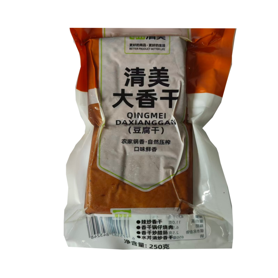 上海清美新品大香干250克豆制品素食炒菜凉拌原材料