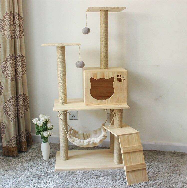 Cat house solid wood Climbing Log Bold Cat tree Cat Tree large Material Science Climbing Slide environmental protection Scratchingin the Pet/Pet food and supplies , Cat/Dog Toys , Cat Tree  category - from Buy2taobao.com to provide professional Taobao agent buy service