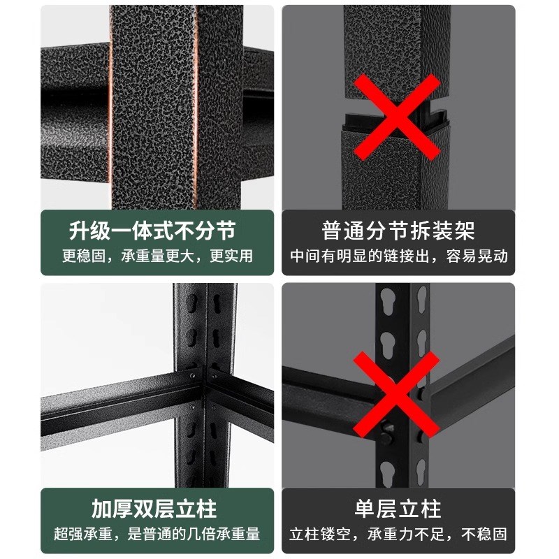 厨房落地置物架小l型冰箱上方架子家用微波炉消毒柜洗碗机收纳架