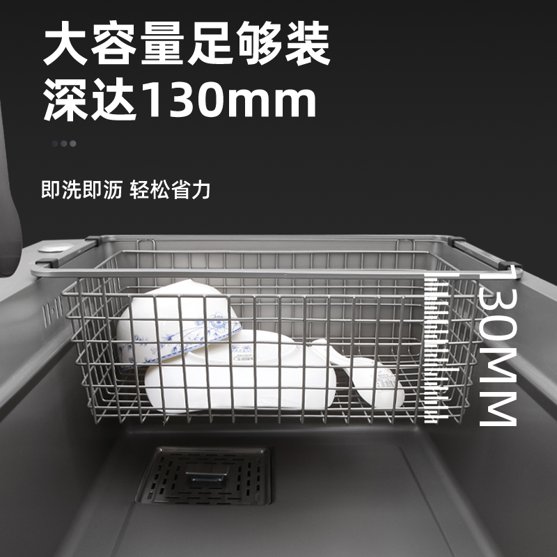 纳米沥水篮厨房水槽洗菜盆碗碟滤架E洗碗池漏盆水池架加厚水果篮