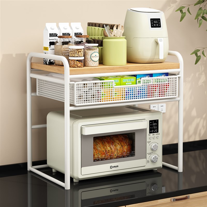 厨房微波炉置g物架台面多功能烤箱支架多层家用电饭煲电器收纳架