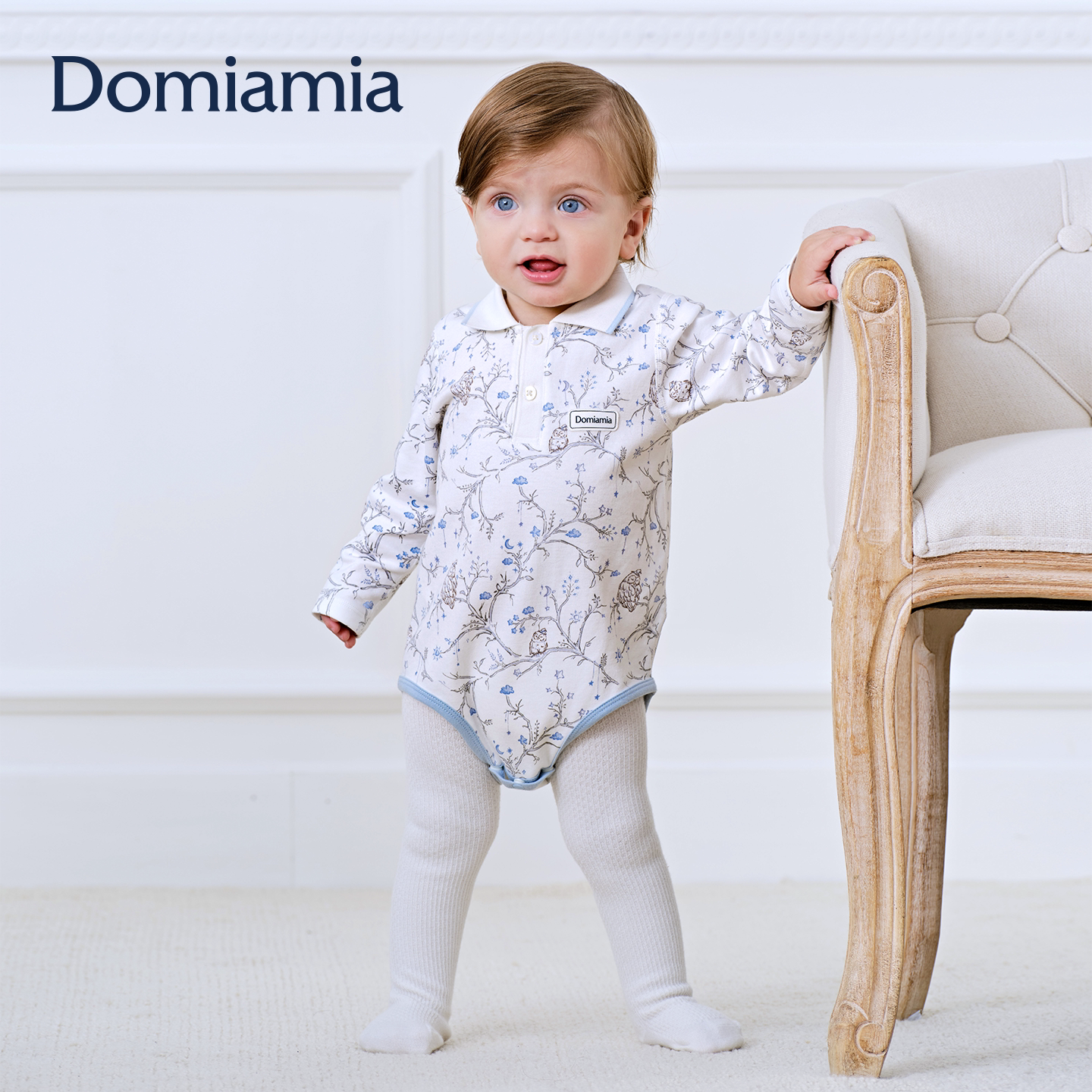 Domiamia婴儿包屁衣新生儿2026秋冬新款满月百天初生宝宝连体衣图片