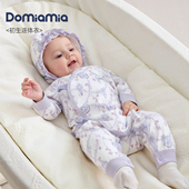 Domiamia婴儿连体衣婴幼儿纯棉初冬衣服新生 儿满月宝宝哈衣爬服