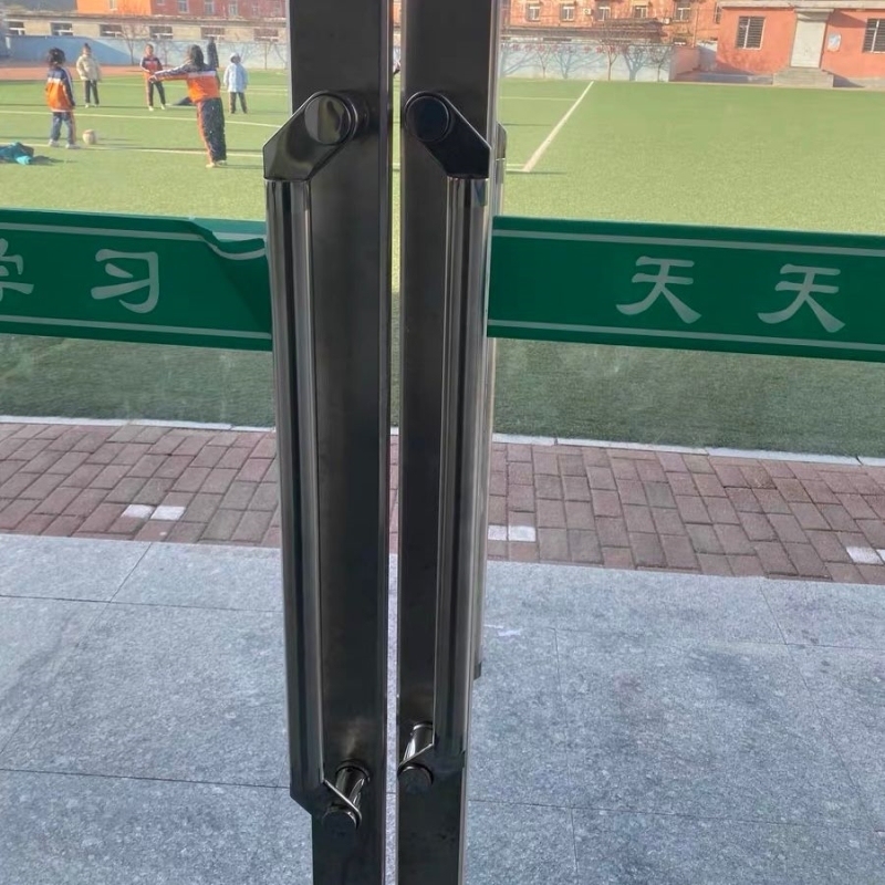 玻璃门肯德基门大门有框无框门刀头型木门配件不锈钢推拉门钢化