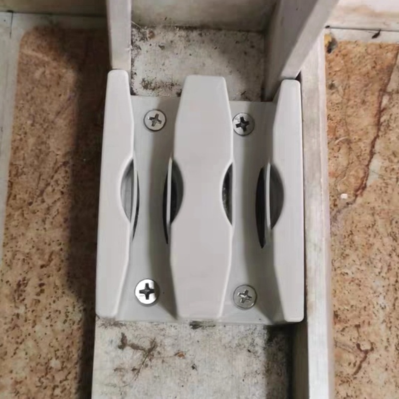 银色淋浴房塑料卡轨防撞限位器定位器浴室门吊轨移门配件卫生间