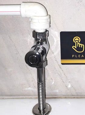 全铜冲水阀冲洗阀手按式小便斗自闭式延时4分延时阀厕所小便池