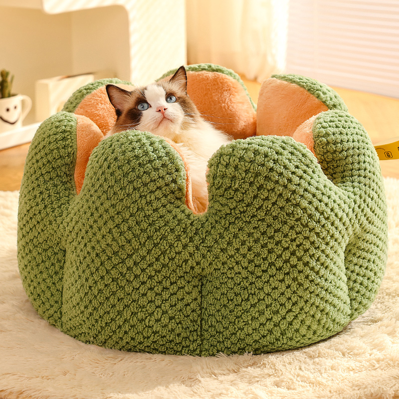 猫窝四季通用半封闭式冬季保暖猫屋猫房子冬天猫咪用品宠物床狗窝