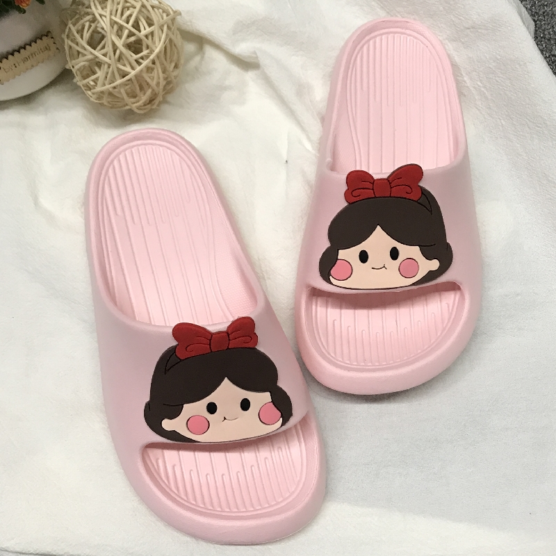 可爱蝴蝶结女孩公主eva儿童拖鞋