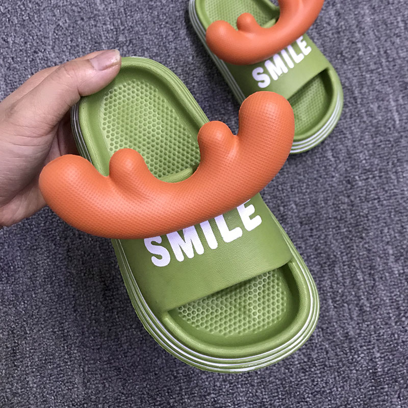 巧贝淘eva一家四口亲子鹿角三线SMILE时尚情侣男女儿童凉拖鞋夏季|msdalam kategori kasut kanak-kanak/Kasut bayi/kasut ibu bapa dan anak, selipar - dari Buy2taobao.com untuk memberikan perkhidmatan ejen Taobao profesional membeli