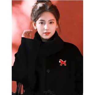 马元素饰品马年胸针女款气质高级感百搭大衣外套胸花小马别针配饰