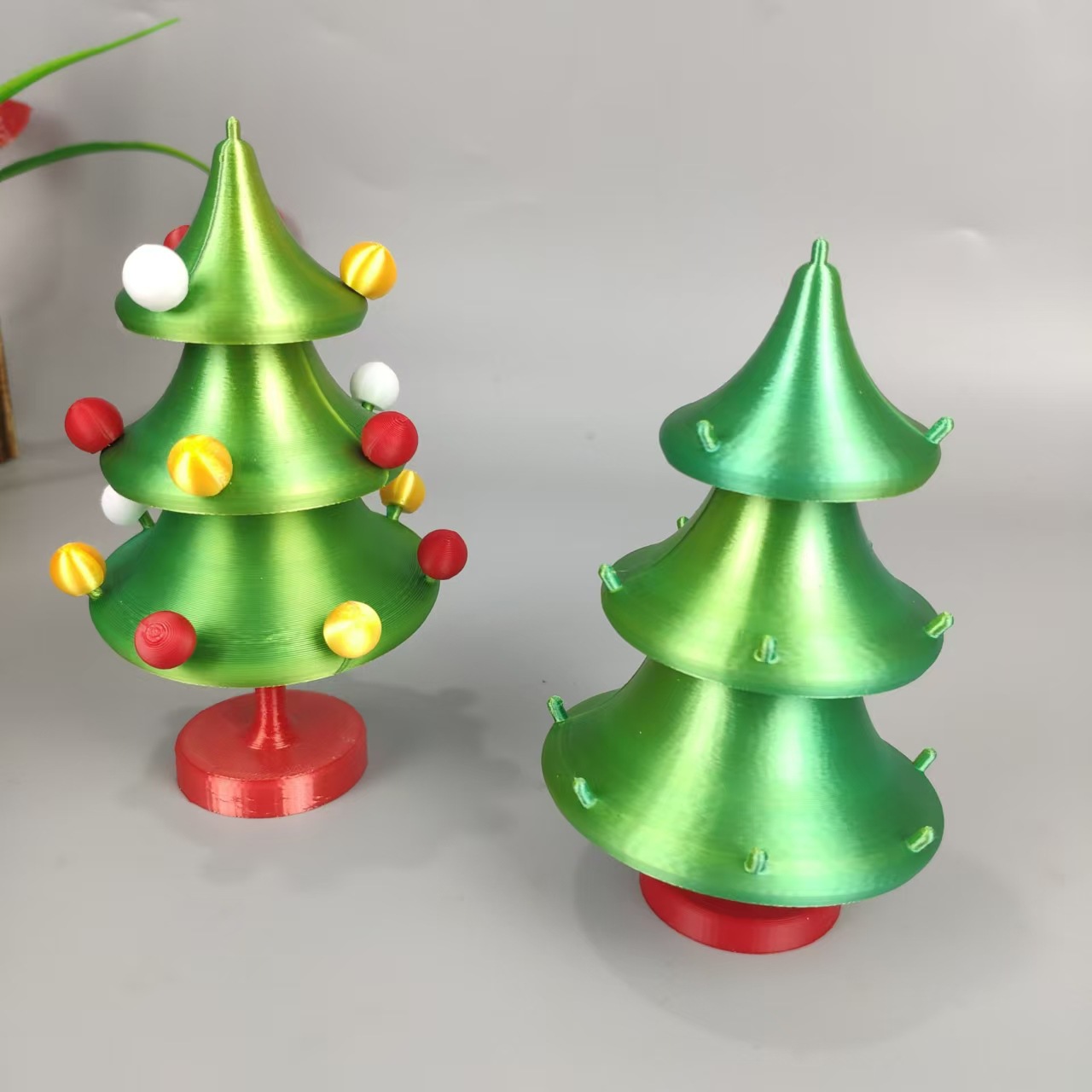 新品3D打印会跳舞圣诞树圣诞节日摇摆旋转解压装饰品摆放礼物玩具