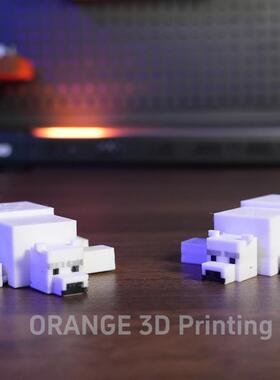 3D打印模型拼装积木玩具周边手办摆件我的世界烦人村民玩偶北极熊