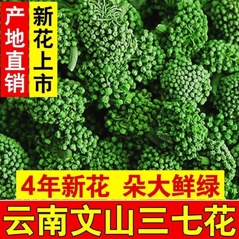 头茬新花四年三七花正品云南文山特产特级田七三七花茶50g