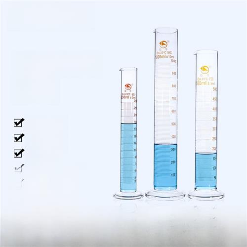 蜀牛 玻璃量筒 实验室量具 计量筒 50ml/100/250/500/1000/2000ml
