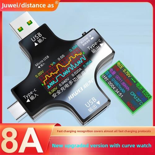 炬为Type-C PD多功能usb测试仪充电器检测仪直流数显电压表电流表