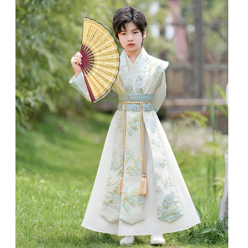 汉服男童2026夏季新款儿童帅气武侠古装小学生国风男孩唐装国学服