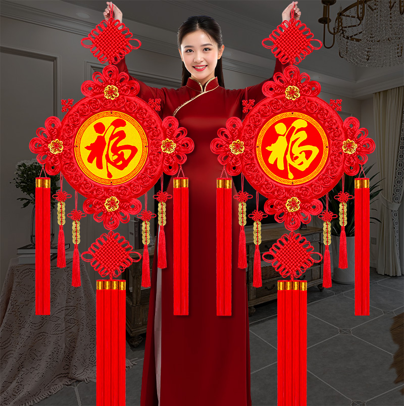 2025新款桃木中国结挂件