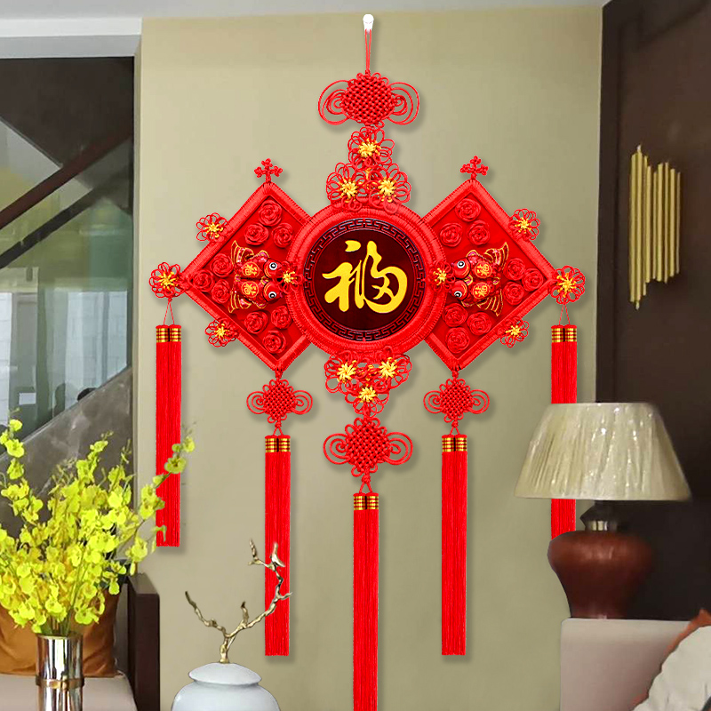 聚财中国结挂件装饰玄关新款