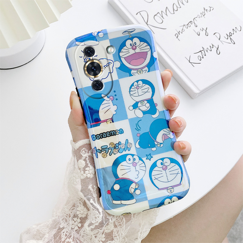 卡通哆啦适用华为nova10手机壳蓝光小蛮腰hi nova10pro保护套网红新款5G个性女生nove10镜头全包硅胶防摔潮牌