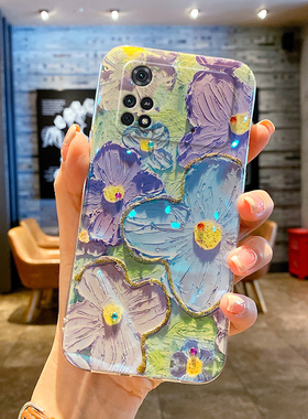 适用小米POCOM4Pro5G手机壳POCOM4Pro4G女超薄软硅胶文艺高级感新款透明