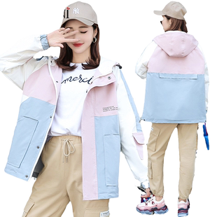 2024新款春秋装初高中学生洋气外套女短款休闲棒球服工装bf风上衣