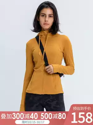 lulu original professional yoga sports coat women long sleeve hooded running autumn and winter fitness clothes Jacket Women