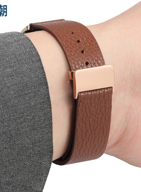 超薄真皮手表带男柔软牛皮表链配件代用西铁城天王罗西尼ck浪琴20