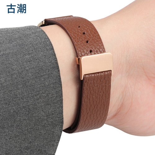 适配西铁城罗西尼超薄真皮表带