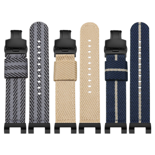 适配卡西欧钢铁之心手表带GST-B100/S110/S310/W300/400G尼龙表带