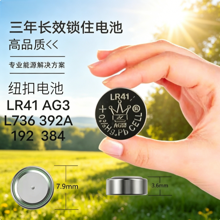 皇冠LR41/AG3纽扣电池测电笔