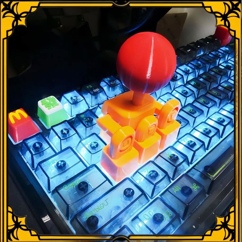 摇杆键帽3d打印多功能可携式拳皇游戏手柄操纵杆道具创意机械移动