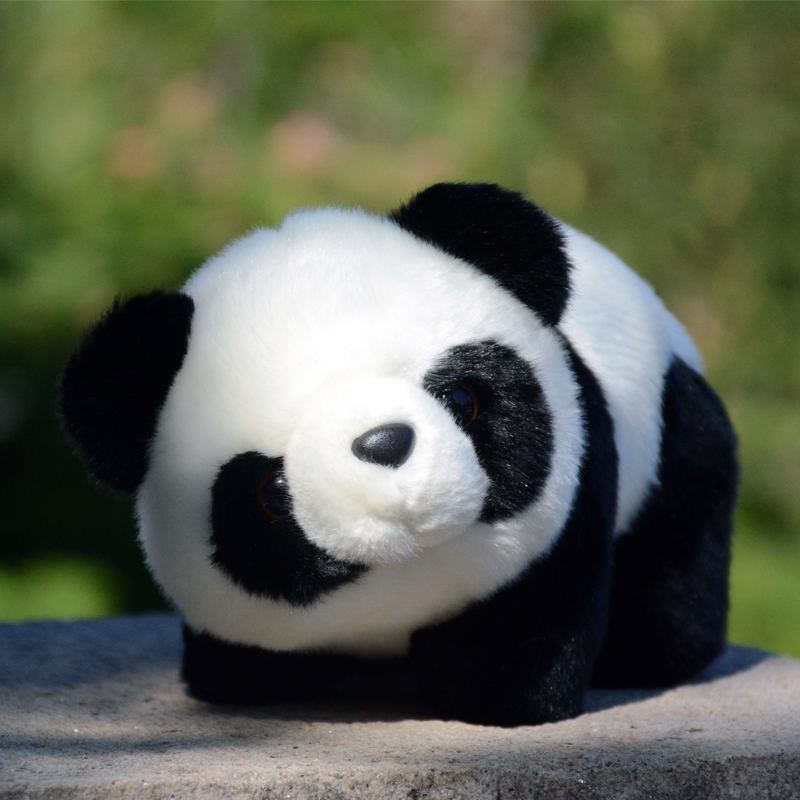 pandaway熊猫公仔PP棉仿真可爱