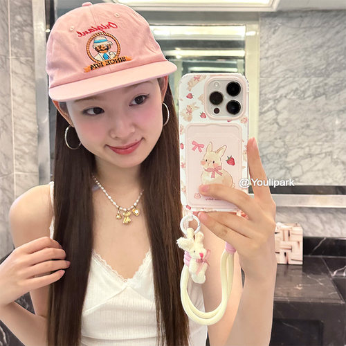 苹果手机壳甜美少女可爱草莓兔兔