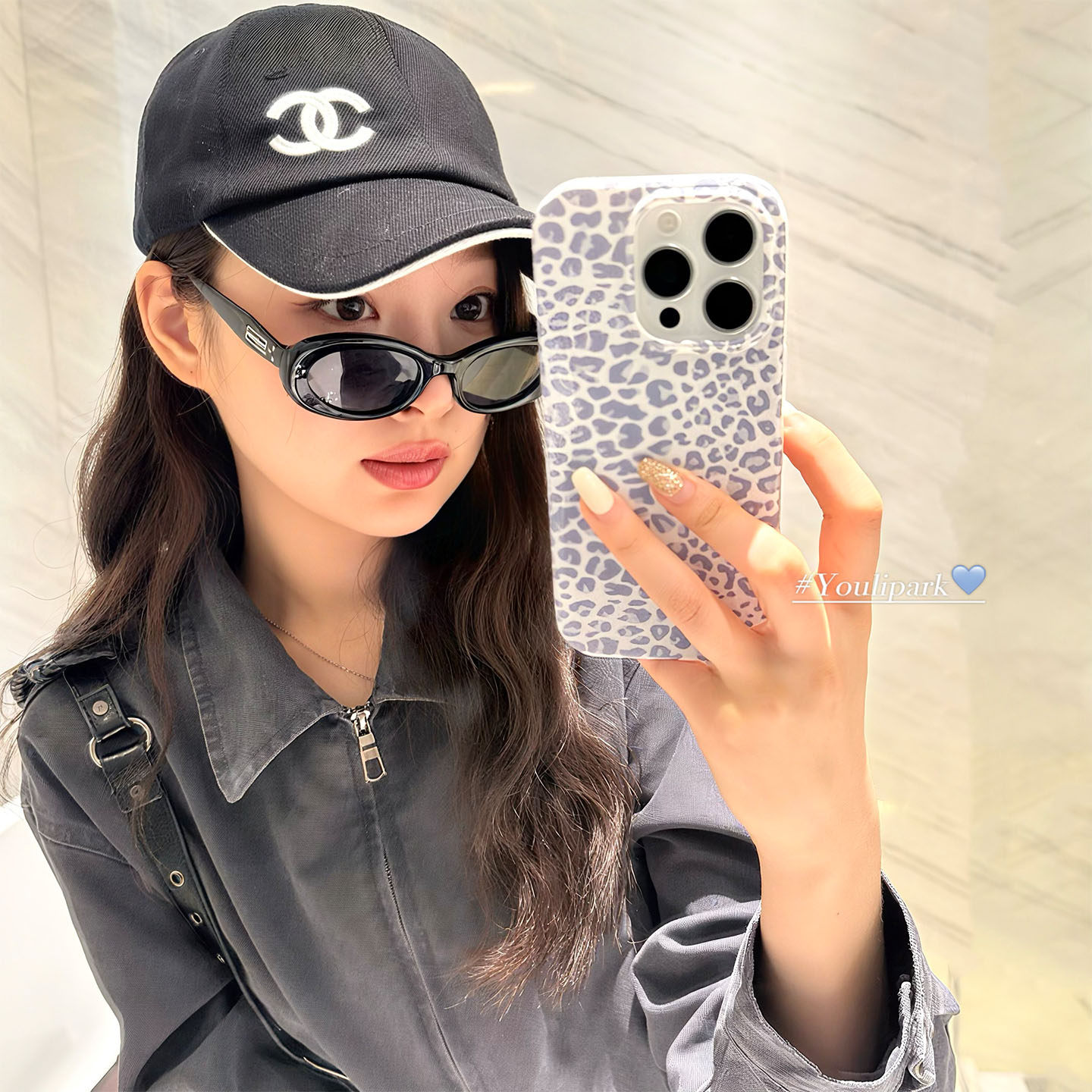 小众时髦甜酷辣妹豹纹苹果手机壳