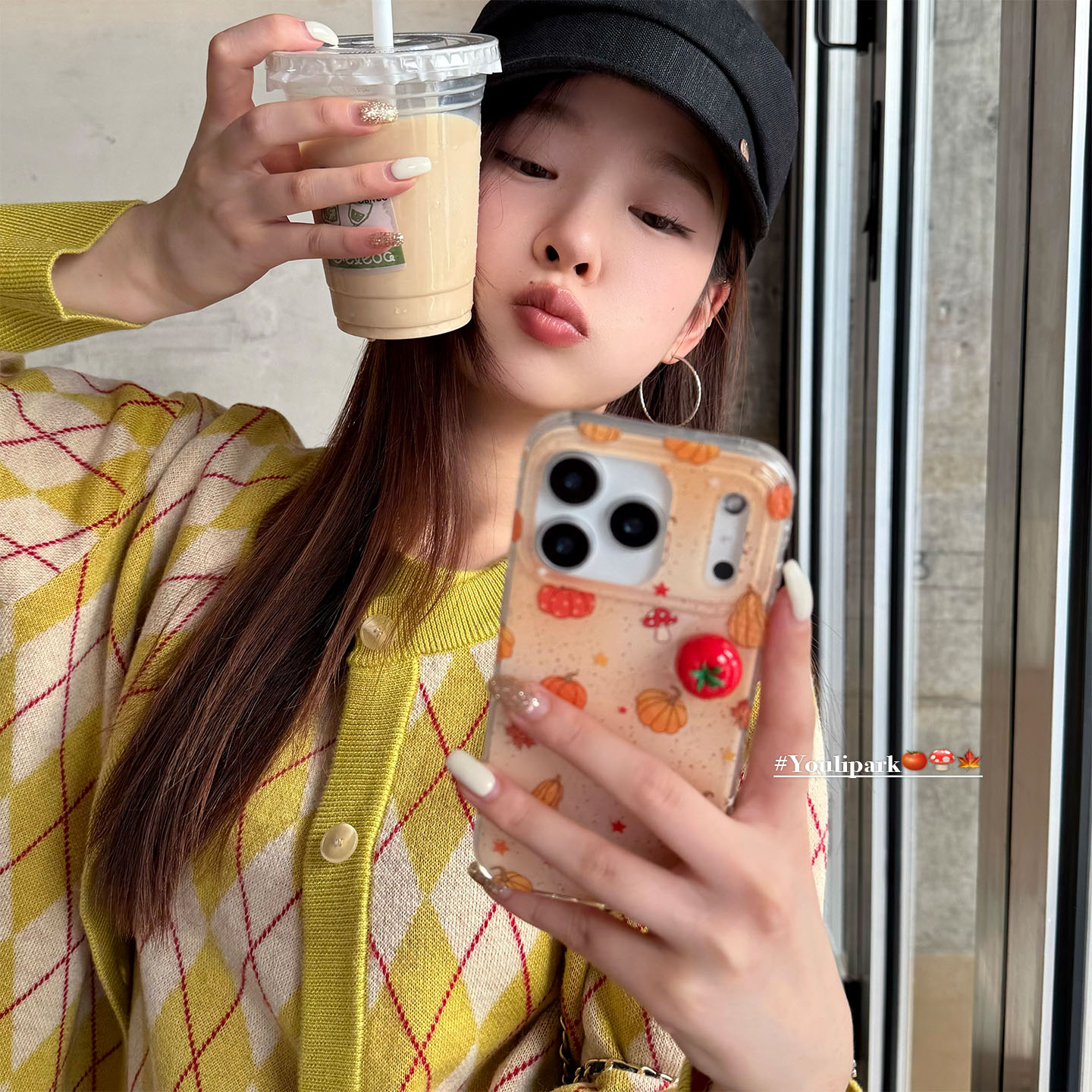 氛围枫叶南瓜立体番茄苹果手机壳