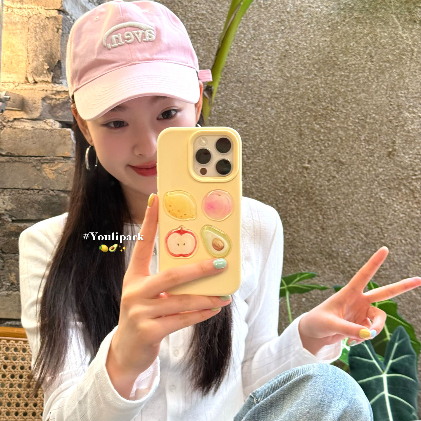 夏日清新少女立体水果苹果手机壳