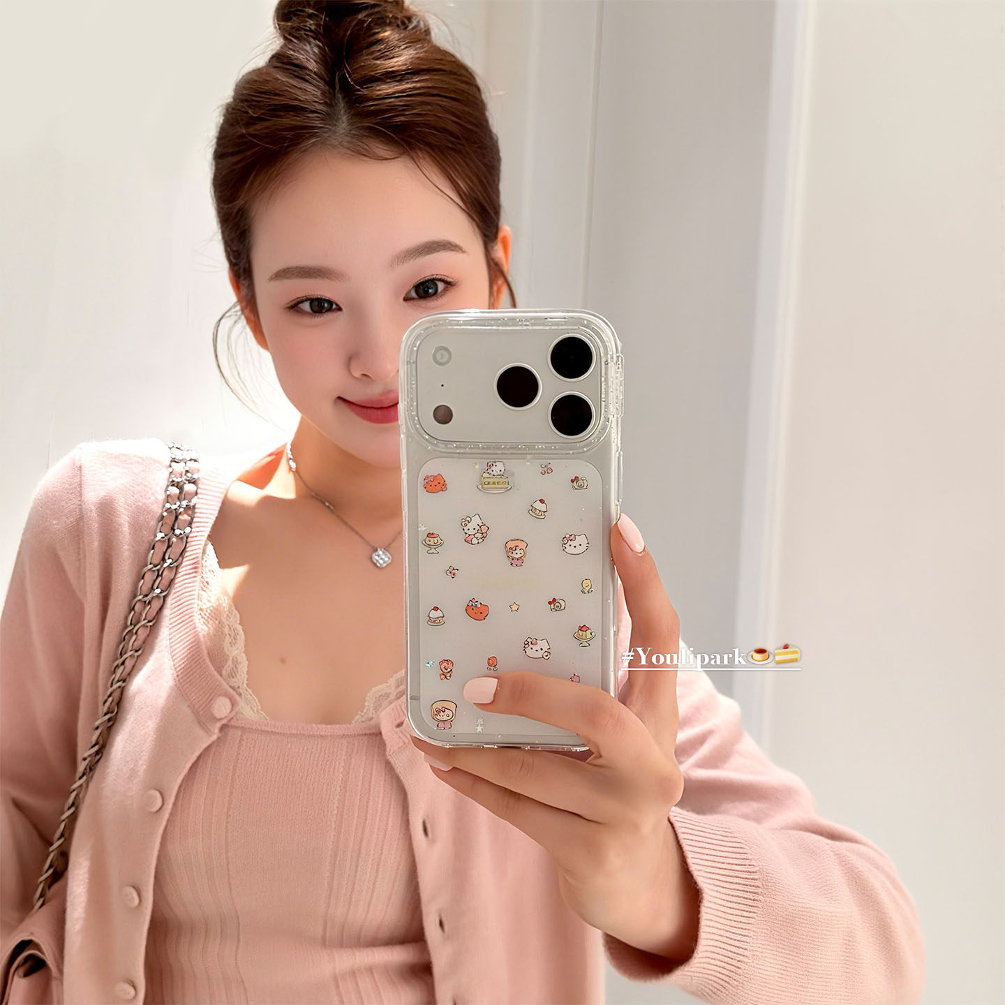由里公园ins韩系甜美可爱闪粉甜品猫咪17适用17pro苹果17ProMax手机壳iPhone16全包14新款16Promax保护套13女,3C数码配件,手机保护套/壳,淘宝优惠券,粉丝福利购,淘宝优惠卷