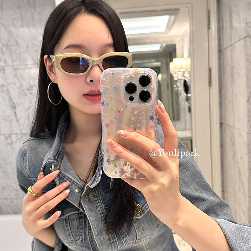 由里公园ins小众少女多巴胺彩色星星15适用17pro苹果17ProMax手机壳iPhone16华为mate60pro/14Promax保护套17,3C数码配件,手机保护套/壳,淘宝优惠券,粉丝福利购,淘宝优惠卷