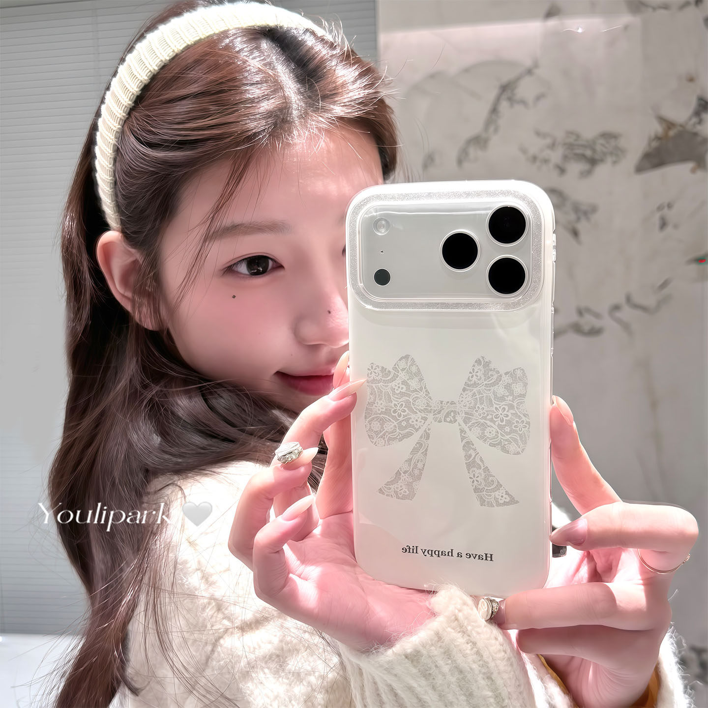 由里公园ins少女温柔镂空闪粉蕾丝蝴蝶结17适用17pro苹果17ProMax手机壳iPhone16全包14新款16Promax保护套13,3C数码配件,手机保护套/壳,淘宝优惠券,粉丝福利购,淘宝优惠卷