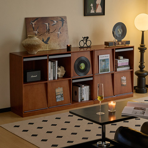 繁丰中古风书柜自由组合全落地