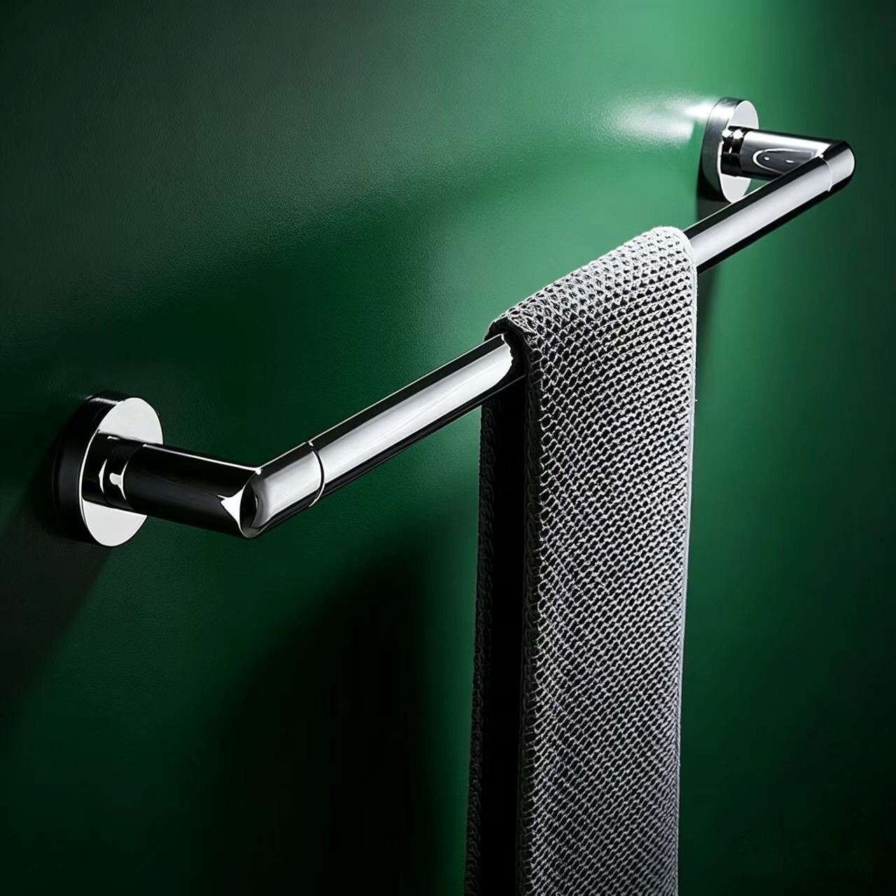 出口德国304不锈钢毛巾架免打孔卫生间毛巾挂高端浴室酒店毛巾杆