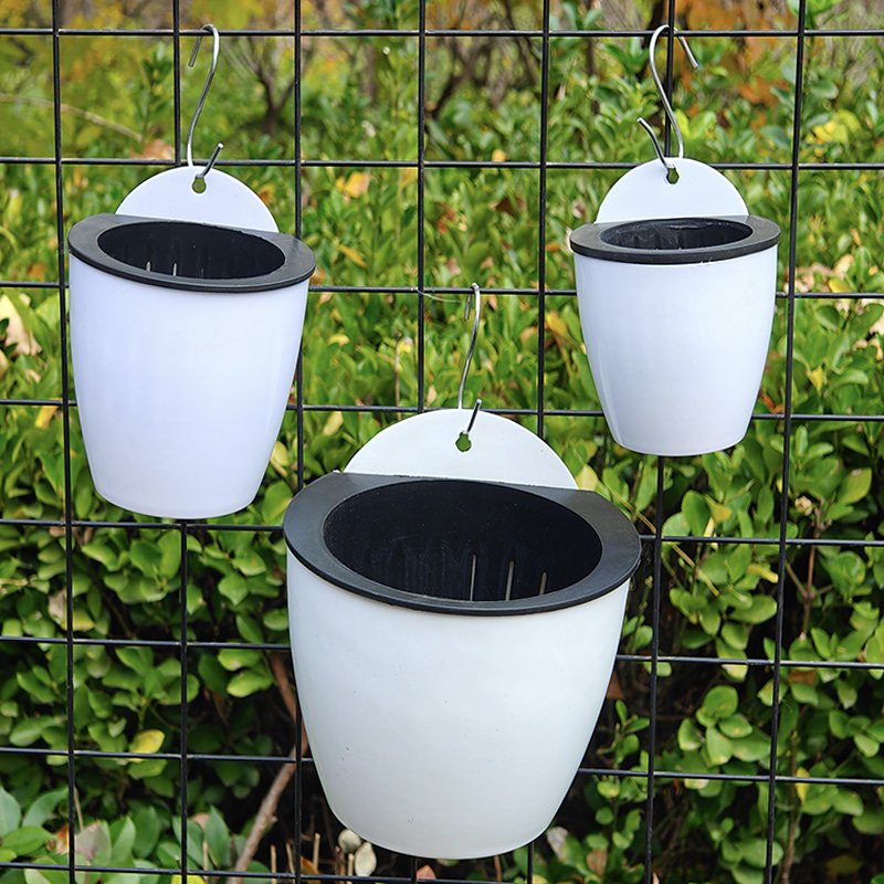 白色懒人壁挂花盆加厚双层套盆多肉绿萝盆栽阳台环保悬挂室内简约,鲜花速递/花卉仿真/绿植园艺,花盆,淘宝优惠券,粉丝福利购,淘宝优惠卷