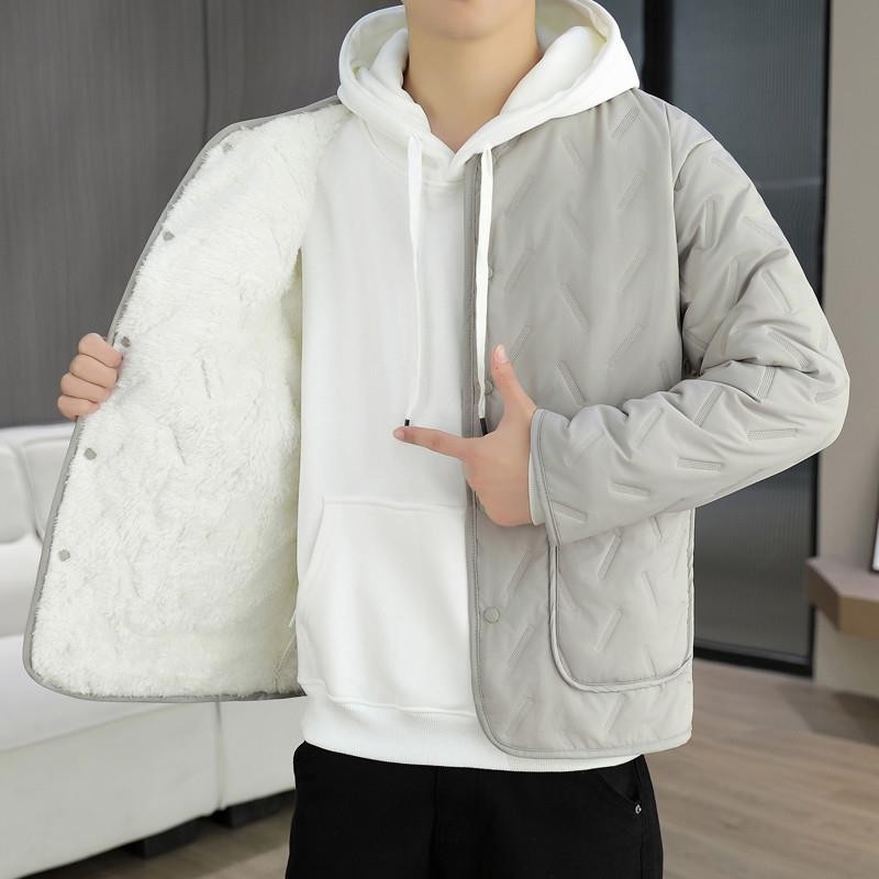 青少年大童秋冬加绒夹克内胆男孩学院风潮流学生校服神器保暖内穿