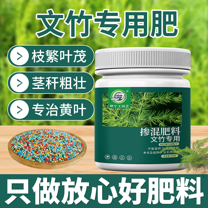 文竹肥料专用缓释颗粒肥家用盆栽防黄叶枯叶干尖营养控释肥复合肥