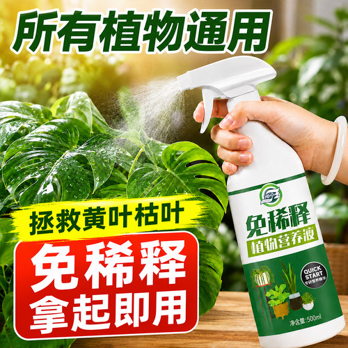 坤宁王免稀释营养液改善黄叶