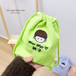 帆布袋定制logo帆布包定做刺绣名字幼儿园儿童物品收纳纯棉环保袋