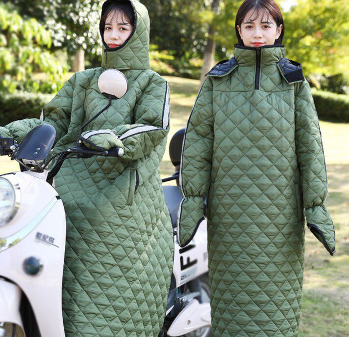 XZ骑车电动车防风罩衣女冬季加厚防寒保暖防水连帽电瓶摩托车挡风|ruв категории мотоцикл/оборудование/аксессуары, мотоцикл рыцарь оборудование, рыцарь защитное снаряжение - от Buy2taobao.com для оказания профессиональной услуги покупки агента Taobao