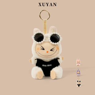 miu系泳装 拉布布娃衣15cm搪胶公仔衣服挂件labubu坐坐派对着替装