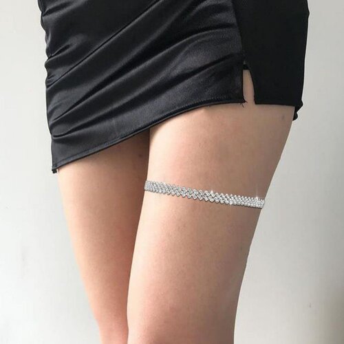 时尚满钻菱形腿链腿环配饰女腿饰